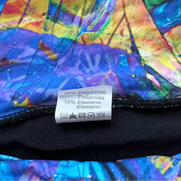 Dona Jo Ultimate Skirt Skort Fly Print Multicolor Tennis Pickleball Sz 1 Small - Picture 6 of 6